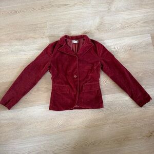 Doki Geki Burnt Orange Blazer Medium Velvet like Texture
